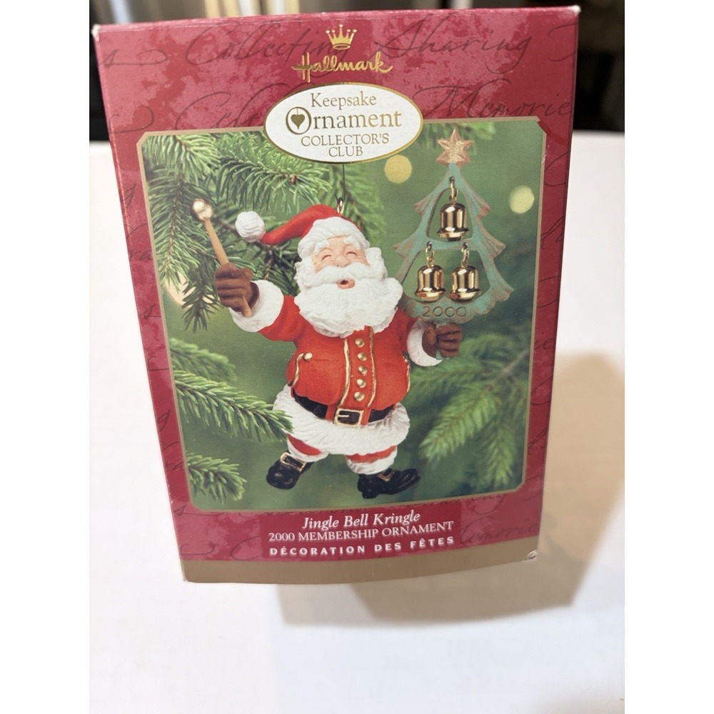 Hallmark Keepsake Jingle Bell Kringle Santa 2000 Club Ornament